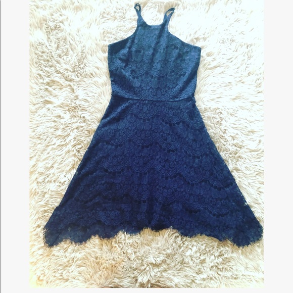 Love Fire Halter Lace Dress - Picture 1 of 5